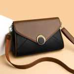 Luksuslik naistekott Kvaliteetne pehmest PU-nahast naiste &otilde;lakotid Disainer mitmekihiline Crossbody rahakott 24x8x16cm