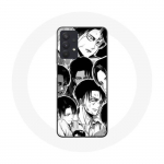 Coque Maniacase pour Samsung Galaxy A32 4G Attaque des Titans Manga Levi Ackerman