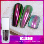Uus Nail Art Liquid Magic Mirror puuder Moonlight puuder mittelenduv puuder vedel peegel jahu Fairy puuder Nail Art Magic Liquid