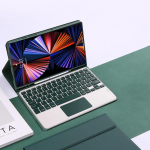 Touchpad Funda klaviatuur Samsung Galaxy Tab A9+ A9 Plus Tab S9 FE Tab S9 S8 S8 S7 Tab S6 Lite Tab A7 Tab A8 tahvelarvuti &uuml;mbris S6 Lite 10.4 inch roheline