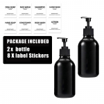 500ML Korduvkasutatav Du&scaron;iseebi Dosaator Seinale Paigaldatav &Scaron;ampooni Palsami Dosaator Pumbaga Siltidega K&ouml;&ouml;k Vannituba Type 1