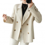 Naiste jope rev&auml;&auml;r &uuml;hev&auml;rviline Kaherealine villane mantel L&uuml;hike t&uuml;&uuml;p Lahti termiline pikkade varrukatega pendelr&auml;nnakutega tutvumine Kevads&uuml;gis-talvemantel S hall