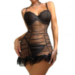 2 tk/komplekt &Ouml;&ouml;s&auml;rk Alusp&uuml;ksid Spagetid Rihm Seljata Varrukateta &Ouml;&ouml;r&otilde;ivad Plisseeritud l&auml;bipaistev S armee roheline v&auml;rv