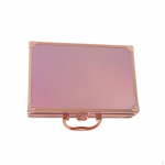 Aluminum Alloy Tool Box Cosmetic Case,Ear Cleaning Box,Metal Lightweight Display Case Make up roosa kuldne v&auml;rv