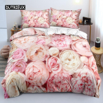 Klassikalised tekikottide komplektid Flower Blue Gold King, Queen, Full, Double Top Tekikatted Padjap&uuml;&uuml;rid Voodipesu voodipesu komplekt 260x220cm EU single(135x200cm) white