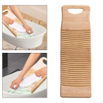 Bamboo Laundry Washboard for Manual Cleaning at Home and School 60x18cm