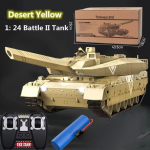 Uus liigutustundlik kaherežiimiline veepommi kaugjuhtimispuldi paak, 330&deg; p&ouml;&ouml;rlev torn, tagasil&ouml;&ouml;k 60 minutit LED-valgustusega RCTank poisile kingitud m&auml;nguasi 1 Battery kollane