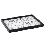 Kerge luksuslik k&otilde;rgekvaliteediline hobusekarva imitatsiooniga kandik Villa sissep&auml;&auml;su kaunistused Mudeltuba Magamistuba Ehted Nahast hoiukandik Kaunistused Square - Gravel Tray M07016 black