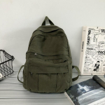 Uus Naiste Mitmek&uuml;lgne Puuvillane V&auml;ike Seljakott &Uuml;hev&auml;rviline Vabaaja v&otilde;i Reisi Kott Pehme L&otilde;uend Retro Mini Seljakott gray