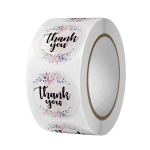 &Uuml;mmargused lillelised t&auml;nukleebised pulma- ja p&uuml;hadekaunistusteks 25mm 500 stickers/roll