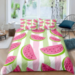 Arbuus Voodikatte Komplekt Hawaii Voodipesukomplekt King Size Mikrokiust Suvine Puuviljateemaline Tekikott Lastele Poistele T&uuml;drukutele Teismelistele 70x133cm 2pcs