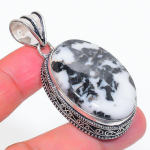 Zebra Jasper Handmade 925 Sterling Silver Jewelry Pendant 2.17 v2i36