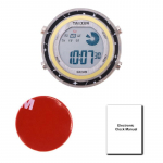 Mootorratta digitaalne kell veekindel mootorratta kleebitav armatuurlauale autokell auto pulgaga minikell armatuurlaua paadiratta jaoks punane