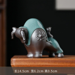 Keraamika &Otilde;nneloomad Lehma Kuju, Traditsiooniline K&auml;sitsi Valmistatud Skulptuur, Luksuslik Kodu Tuba, Kontori Art Deco