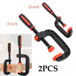 2 tk 2in/3in Puidut&ouml;&ouml;tlemise C-klamber G-klamber L&otilde;uad Puidut&ouml;&ouml;tlemiseks Raskeveok Plastik Kumm T&ouml;&ouml;laud Kiirkinnitusklipp K&auml;sit&ouml;&ouml;riistad 2pcs