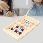 , Puidust j&auml;&auml;hokim&auml;ng, laualahingu tempoga v&otilde;itja lauam&auml;ngud m&auml;nguasjad t&auml;iskasvanutele ja lastele 34.2x20x2.7cm