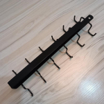 Raud 12 konksu hoiuriiul Riidekapp Metallist riiulite all Kruus Tassi riidepuu Vannituba K&ouml;&ouml;k Korraldaja Rippriiuli hoidik valge