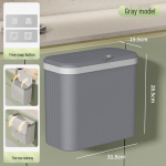 Nutikas automaatne induktsiooniga pr&uuml;gikast kaanega kodu, kontori ja &uuml;hiselamu jaoks 14L wall-mounted model, Manual press wall mount hall v&auml;rv