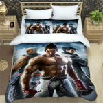 Uus M&auml;ng Tekken 8 3D tr&uuml;kiga Voodipesukomplektid peen vooditarvete komplekt tekikott vooditekk voodipesukomplekt luksuslik s&uuml;nnip&auml;evakingitus EU Single 135x200cm