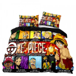 &Uuml;HE OSA Voodipesukomplekt Monkey D.Luffy Tekikott 3D-tr&uuml;kk Tekikott Padjap&uuml;&uuml;r Lapsed Poisid Teismelised Kingitus 135x200cm-2pcs