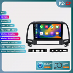 Hizpo 2din Android Autoraadio Hyundai Santa Fe 2 2006 - 2012 jaoks Autoraadio Multimeedia Video M&auml;ngija GPS Navigaator Peaseade intelligentne Carplay Auto 4G RDS P2CP 4Core 2G 32G AI