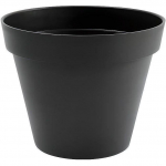 EDA Pot de fleurs rond TOSCANE - 43 L - &Oslash; 47,5 x H.40 cm - Gris Anthracite - Int&eacute;rieur/Ext&eacute;rieur hall
