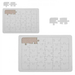 2 puzzles blancs &agrave; d&eacute;corer - 21 x 30 et 15 x 21 cm