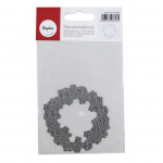 Matrice de d&eacute;coupe et d'embossage - Couronne de fleurs &oslash; 7,5 cm