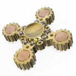 S&otilde;rmeotsa g&uuml;roskoop W4 Hammasratas Auruturbiin Puhas Vask Fidget Spinner Eemaldatav Metallist G&uuml;ro &Auml;revuse Vastu Laste M&auml;nguasjad T&auml;iskasvanutele EDC kuld