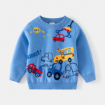 Poiste s&uuml;gisene ja talvine soe top-kampsun poistele 100cm helesinine v&auml;rv