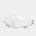 Selge k&otilde;rgendatud lauaabivahend Virnastatav 2-tasandiline paberist korraldaja Kirjasalv Letter/A4 kontorifaili kaustahoidiku jaoks S valge