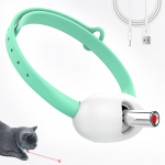 Kassidele m&otilde;eldud laserosuti kaelarihm Kantav automaatne kassi laserkaelarihm, elektriline nutikas l&otilde;bus kaelarihm kassipojale USB-laetav