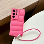 Pehme silikoonist k&auml;epaelaga kommikarp Samsung Galaxy A16 A06 A55 A35 A25 A15 A05S A54 A73 A53 A14 A13 jaoks, vedelast silikageelist nahast randmepaela kate For Samsung A56 must