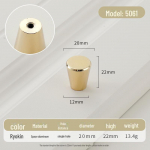 Kuldne &uuml;mmargune &uuml;he auguga luksuslik sahtli k&auml;epide moodsate lihtsate riidekappide jaoks