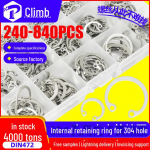 304 roostevabast terasest C-t&uuml;&uuml;pi kinnitusr&otilde;ngaste komplekt DIN472 karbi pakett 304-893-240HZ (240 pcs)