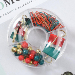 J&otilde;uluteemalised kirjaklambrid ja n&ouml;&ouml;pn&otilde;elad: Punased, rohelised, kuldsed pika sabaklambrid, s&otilde;&otilde;rikukujulised kontoritarbed