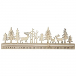 Advendikalender - Puit - Kohandatav - 40 x 12 cm - Numereeritud 1 kuni 24