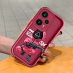 Pehme silikoonist ruudukujulise redeliga printimismustriga telefoni korpus, t&auml;iskaanega kaamera p&otilde;rutuskindel kaitse kummist &uuml;mbris Xiaomi Redmi jaoks Redmi Note 12 Pro+ 5G valge