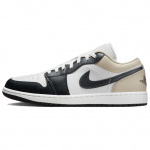 Air Jordan 1 Low Black Toe Rattan Meeste Tossud Valge Summit-White Off-Noir 553558-153 42.5