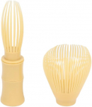 1 Pcs Resin Matcha Whisk Chasen Brush Tools for Matcha Green Tea Powder Reusable Powder Whisk with Whisk Holder Tea Ceremony