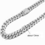 V&otilde;luehted Punk s&uuml;nnip&auml;evakingitus Unisex Rhinestone Kuuba keti liialdus 1Pc kaelakee mood naistele meestele sulamist hiphop kuldne