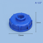 Ibc Tank Fittins S60X6 j&auml;me keermestatud kork 1/2 3/4 1 adapteri pistiku k&uuml;lge 20mm