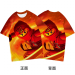 2025 MINISO Ninjago T-s&auml;rk Joonisfilm Anime Tr&uuml;kk Poiste ja T&uuml;drukute T-s&auml;rk Suvel Uus Stiil T&auml;navutrendid Laste R&otilde;ivad L&uuml;hikeste Varrukatega 120 khaki
