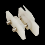 Access Control Tappet Contacts Current Connector Compact Easy to Install Wear Resistant Wire White 2 Terminals