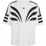 Adidas Originals V&auml;rviliste Plokkide Triibulise Logoga &Uuml;mmarguse Kaelusega L&uuml;hikeste Varrukatega T-s&auml;rk Meeste Topid Valge IX6780 XXL
