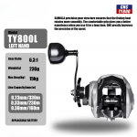 Uus suur uus Baitcasting kalap&uuml;&uuml;girull Soolases veekindel merep&uuml;&uuml;k 6.3:1 15KG Drag Catfishing trolling metallist alus