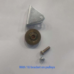 1 Komplekti kronsteini rihmaratta traattross Fikseeritud rulliga &uuml;le joone rippuva ratta juhtratas as the picture