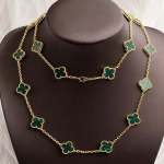 &Otilde;nnelik neljaleheline ristikhein kaelakee kampsunikett naiste mood mitmek&uuml;lgne pikk rangluukett kahepoolne kesta ehted 15MM-90CM-large