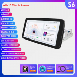 10,33-tolline autoraadio Ossuret 1DIN puuteekraan 360&deg; p&ouml;&ouml;ratav Android 13 GPS S6 8Core 6G 64G AI