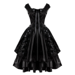 Halloweeni Cosplay Kost&uuml;&uuml;m Pitsi Krae Naiste Klassikaline Must Kihiline Pitsiline Gooti Lolita Kleit S black